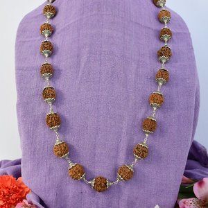 35"   Rudraksha  bead necklace